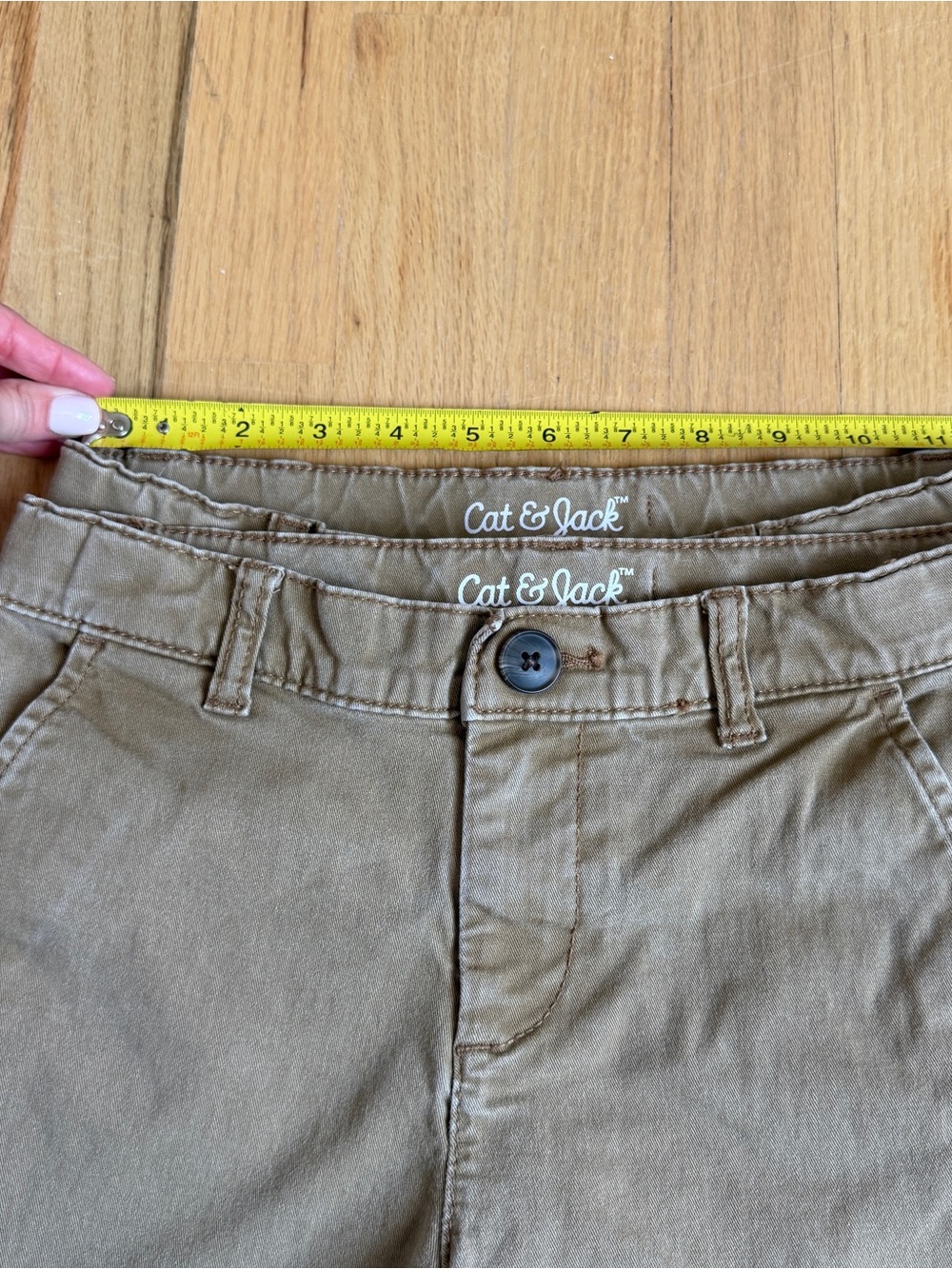 Bundle Cat & Jack Boys Straight Leg Chino Pants Size 8 Dark Khaki - Picture 7 of 10